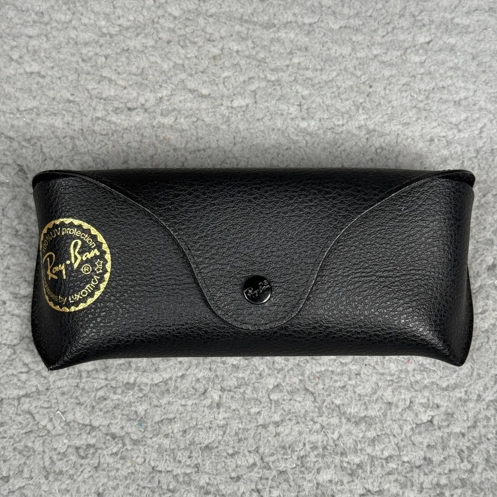 Ray-Ban Black Sunglasses Eyeglasses Case w Cleaning Cloth Genuine Luxottica